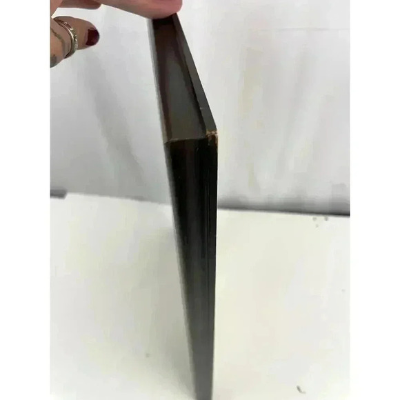 VTG Three Shastas Dam CA Needlepoint Embroidered MCM Fiber Art 12"x16" Framed - Picture 10 of 15